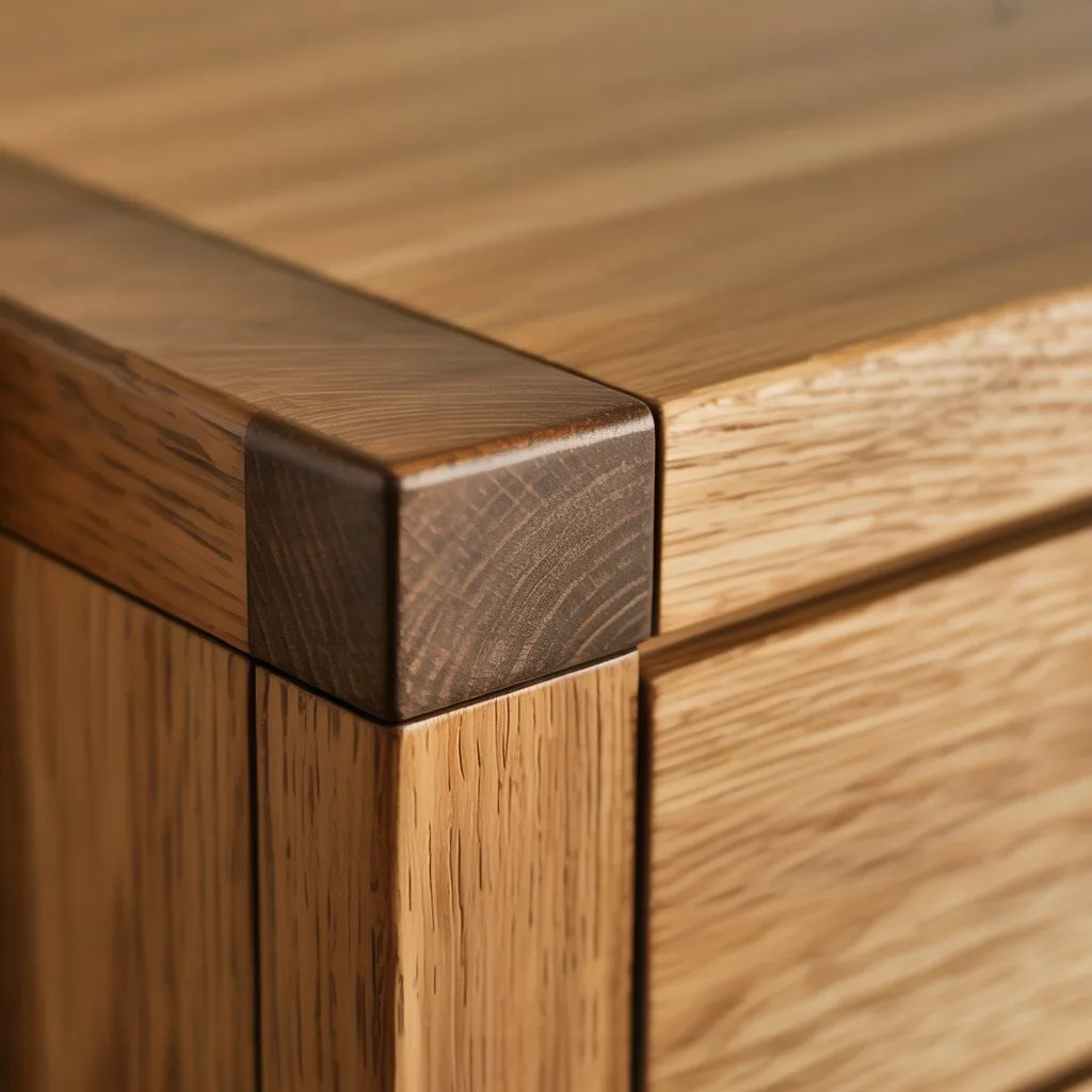 7 best japandi dressers for american homes that last a lifetime 2 Japandi dresser for american homes — dovetail joint detail showing quality craftsmanship