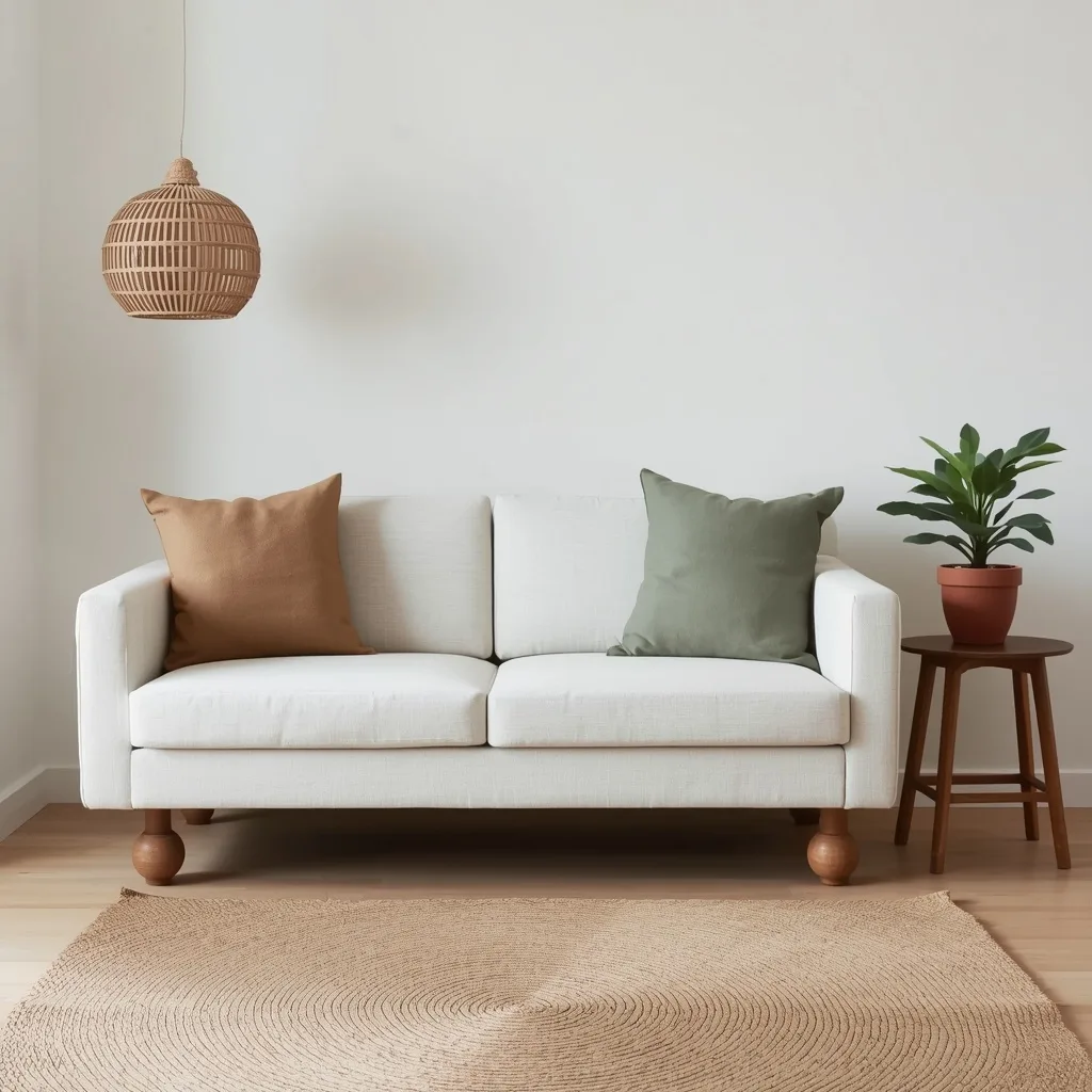 Japandi-living-room-budget-ideas-affordable Japandi living room on a budget affordable ideas paper lantern linen cushions jute rug