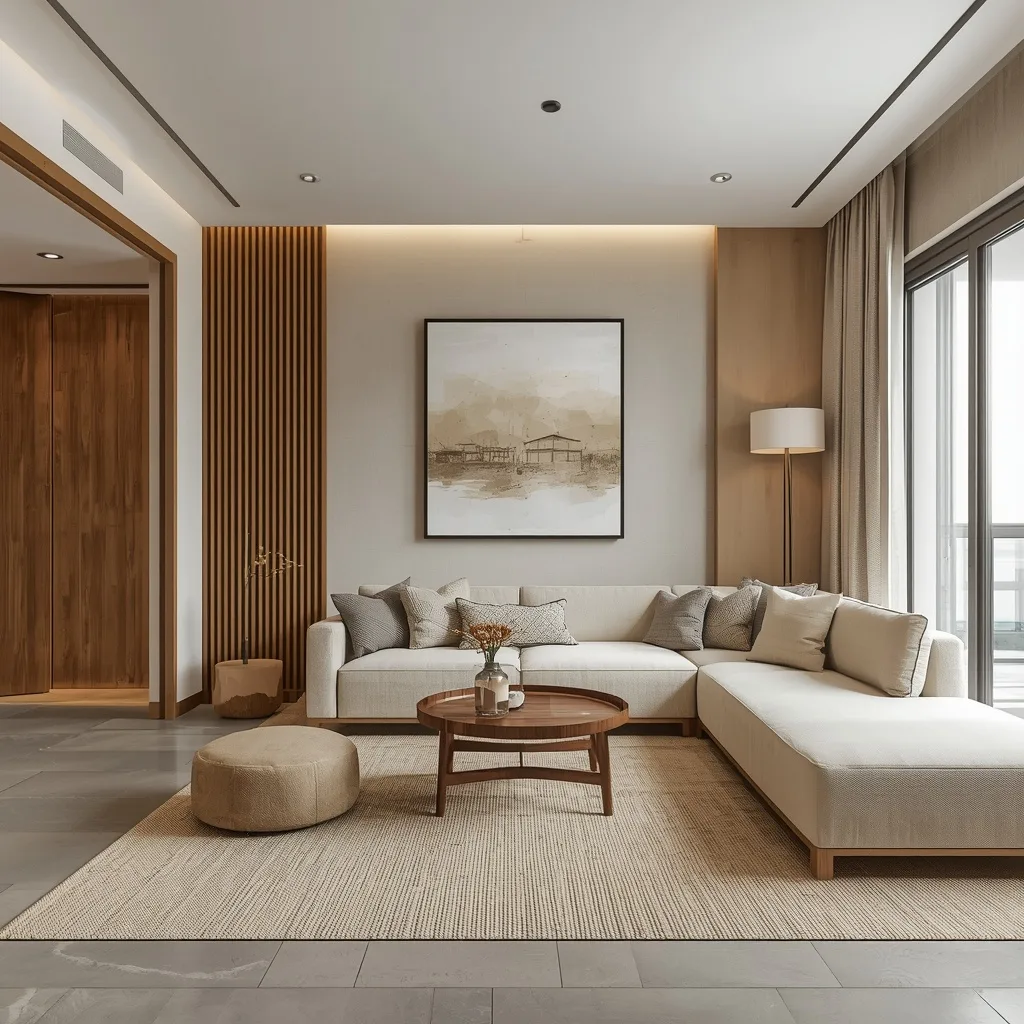 Japandi living room ideas small spaces