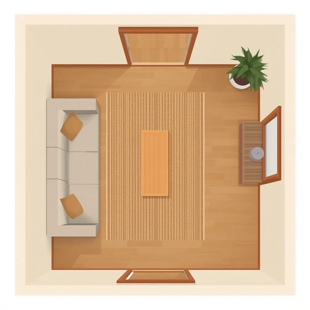Japandi-living-room-layout-small-space Japandi living room layout ideas small space open center rug sofa